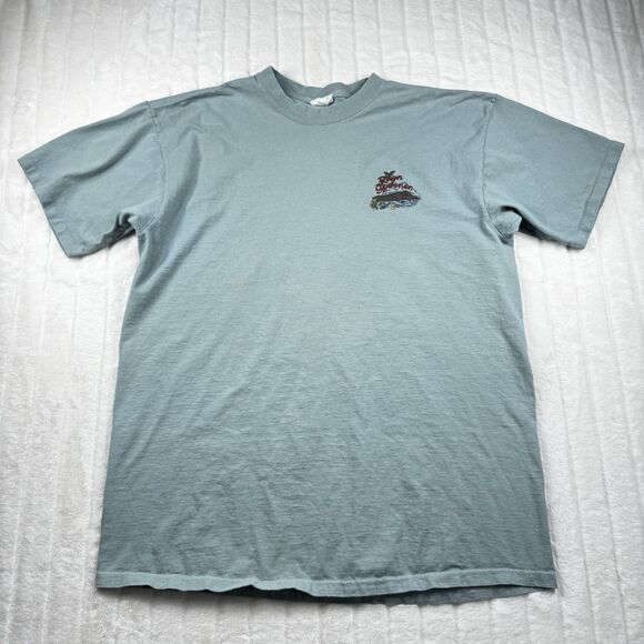 VTG Reyn Spooner T Shirt Men L Hawaiian Hula Dancer Single Stitch Double Sided - Picture 2 of 15